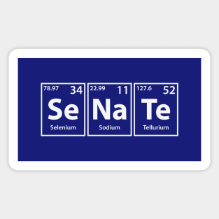 Senate (Se-Na-Te) Periodic Elements Spelling Sticker